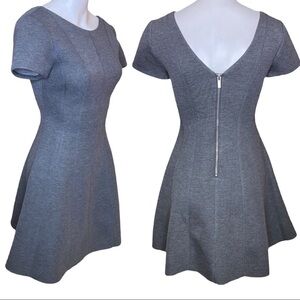 Banana Republic Grey Dress Scuba Skater Size 0
